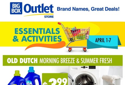 Big Box Outlet Store Flyer April 1 to 7