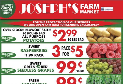 Joseph's Farm Market Flyer April 1 to 7