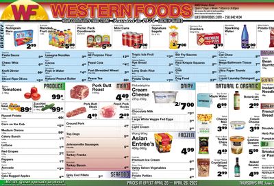 Western Foods Flyer April 20 to 26