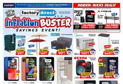 Factory Direct Flyer April 20 to 26
