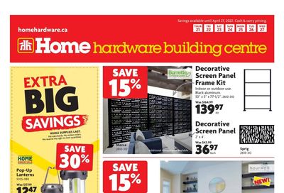 Home Hardware Building Centre (Atlantic) Flyer April 21 to 27