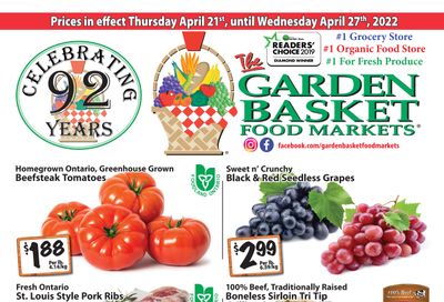 The Garden Basket Flyer April 21 to 27