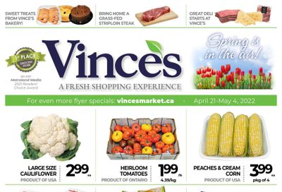 Vince's Market Flyer April 21 to May 4
