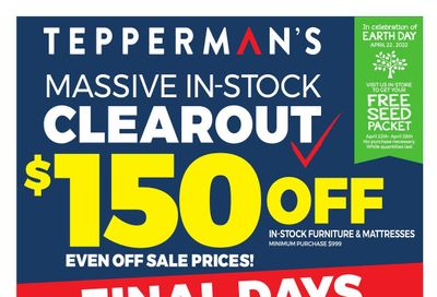 Tepperman's Flyer April 22 to 28