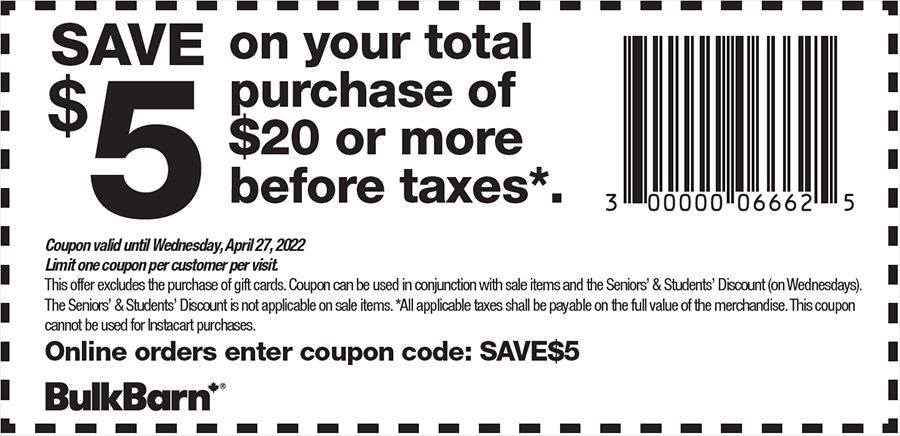 Bulk Barn Flyer April 21 to 27