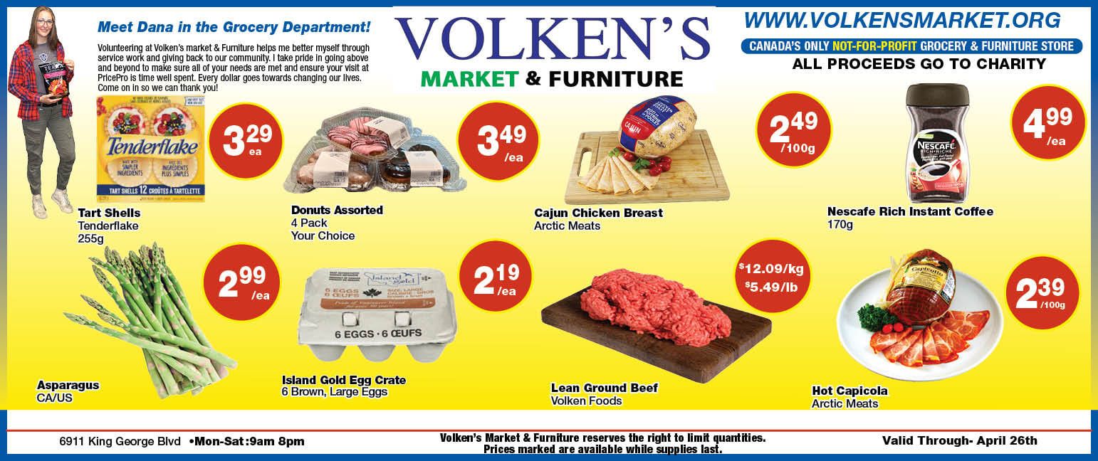 Volken's Market & Furniture Flyer April 20 to 26