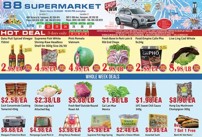 88 Supermarket Flyer April 21 to 27