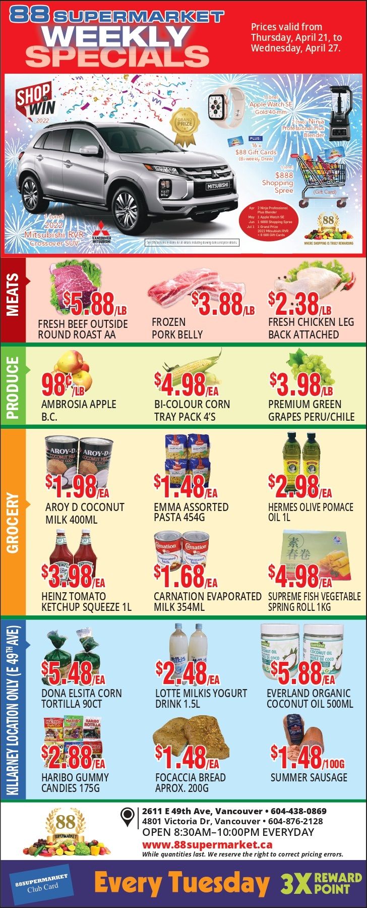 88 Supermarket Flyer April 21 to 27