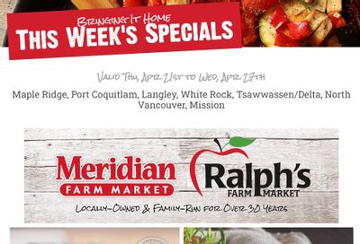 Meridian Farm Market Flyer April 21 to 27