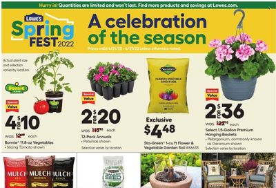 Lowe's Weekly Ad Flyer April 21 to April 28