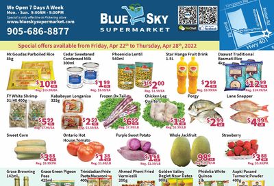 Blue Sky Supermarket (Pickering) Flyer April 22 to 28
