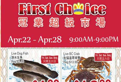 First Choice Supermarket Flyer April 22 to 28