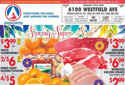Associated Supermarkets (NY) Weekly Ad Flyer April 22 to April 29