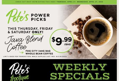 Pete's Fine Foods Flyer April 21 to 27