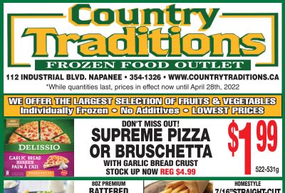 Country Traditions Flyer April 21 to 28