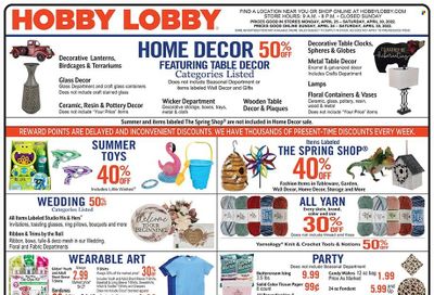 Hobby Lobby Weekly Ad Flyer April 24 to May 1