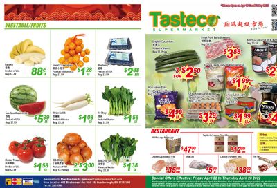 Tasteco Supermarket Flyer April 22 to 28