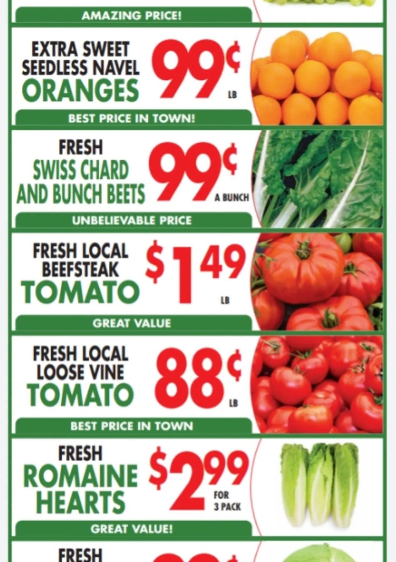 Joseph's Farm Market Flyer April 23 and 24