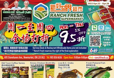 Ranch Fresh Supermarket Flyer April 22 to 28