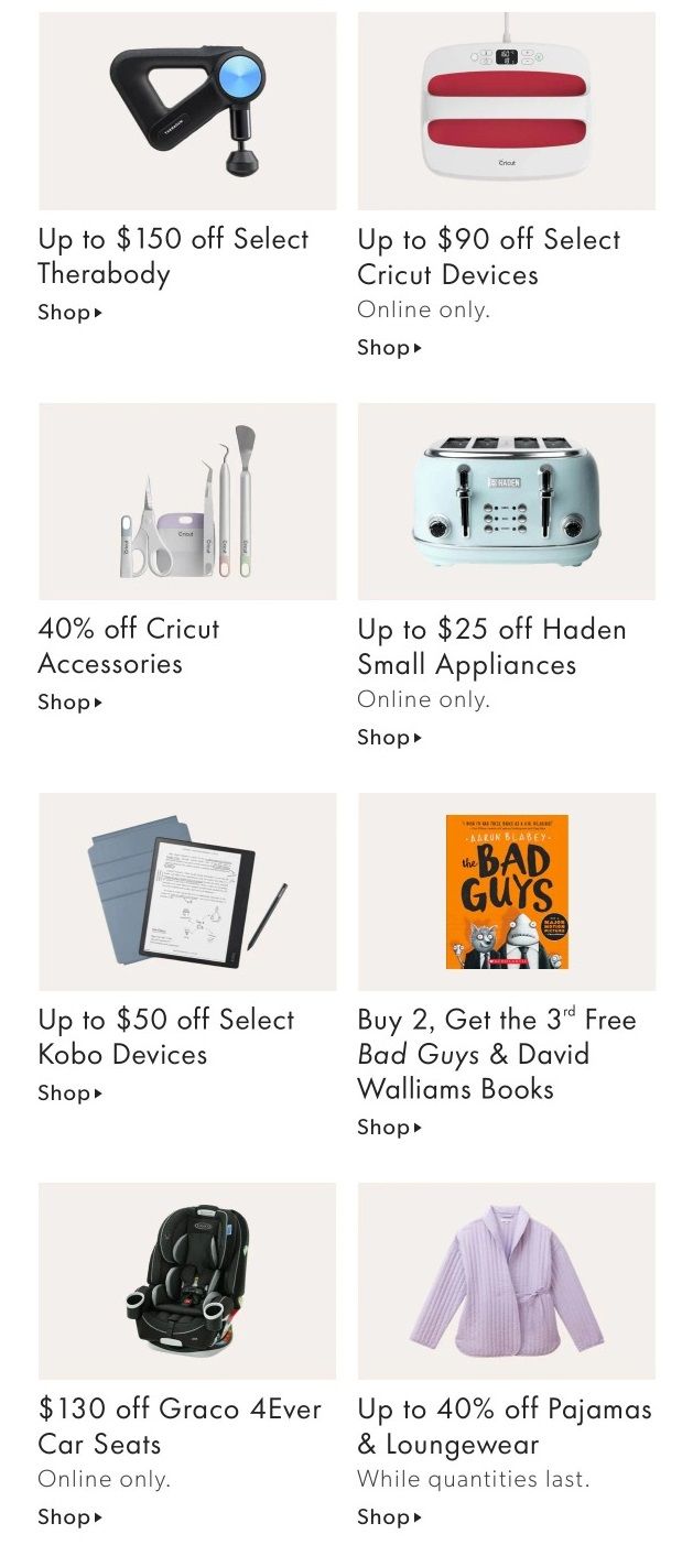 Chapters Indigo Online Deals of the Week April 25 to May 1