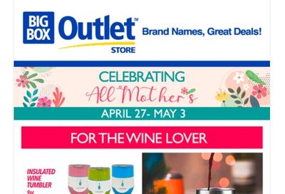 Big Box Outlet Store Flyer April 27 to May 3