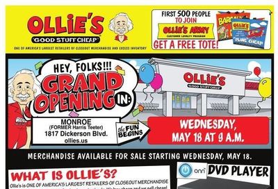 Ollie's Bargain Outlet (NC) Weekly Ad Flyer April 27 to May 4