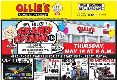 Ollie's Bargain Outlet (LA) Weekly Ad Flyer April 27 to May 4