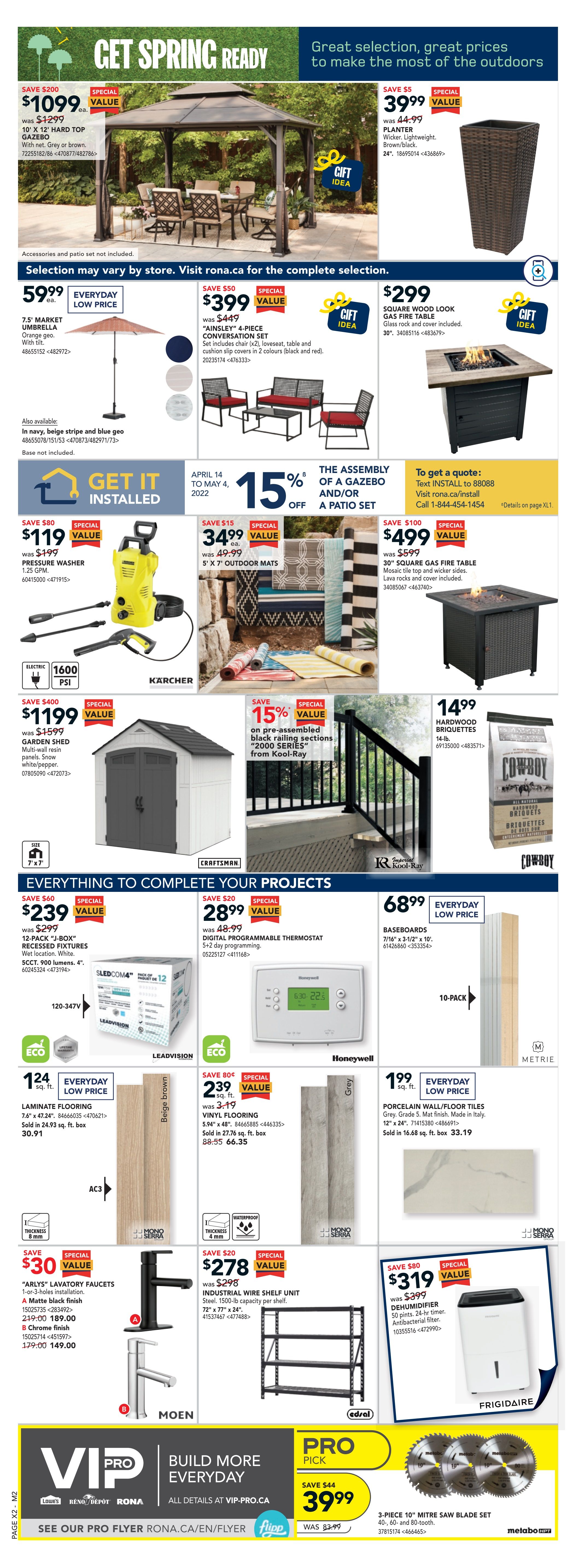 Rona (Atlantic) Flyer April 28 to May 4