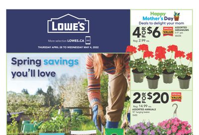 Lowe's Flyer April 28 to May 4