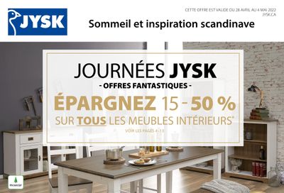 JYSK (QC) Flyer April 28 to May 4