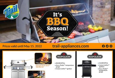 Trail Appliances (AB & SK) It's BBQ Season Flyer April 25 to May 15