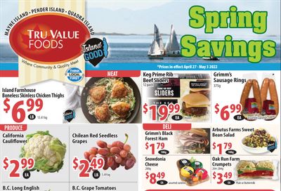 Tru Value Foods Flyer April 27 to May 3