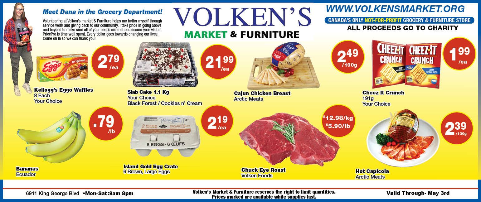 Volken's Market & Furniture Flyer April 27 to May 3