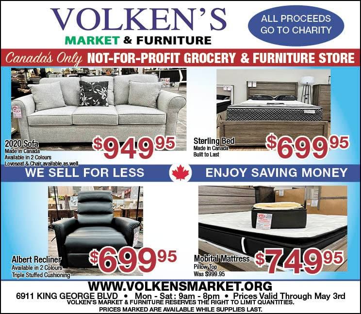 Volken's Market & Furniture Flyer April 27 to May 3