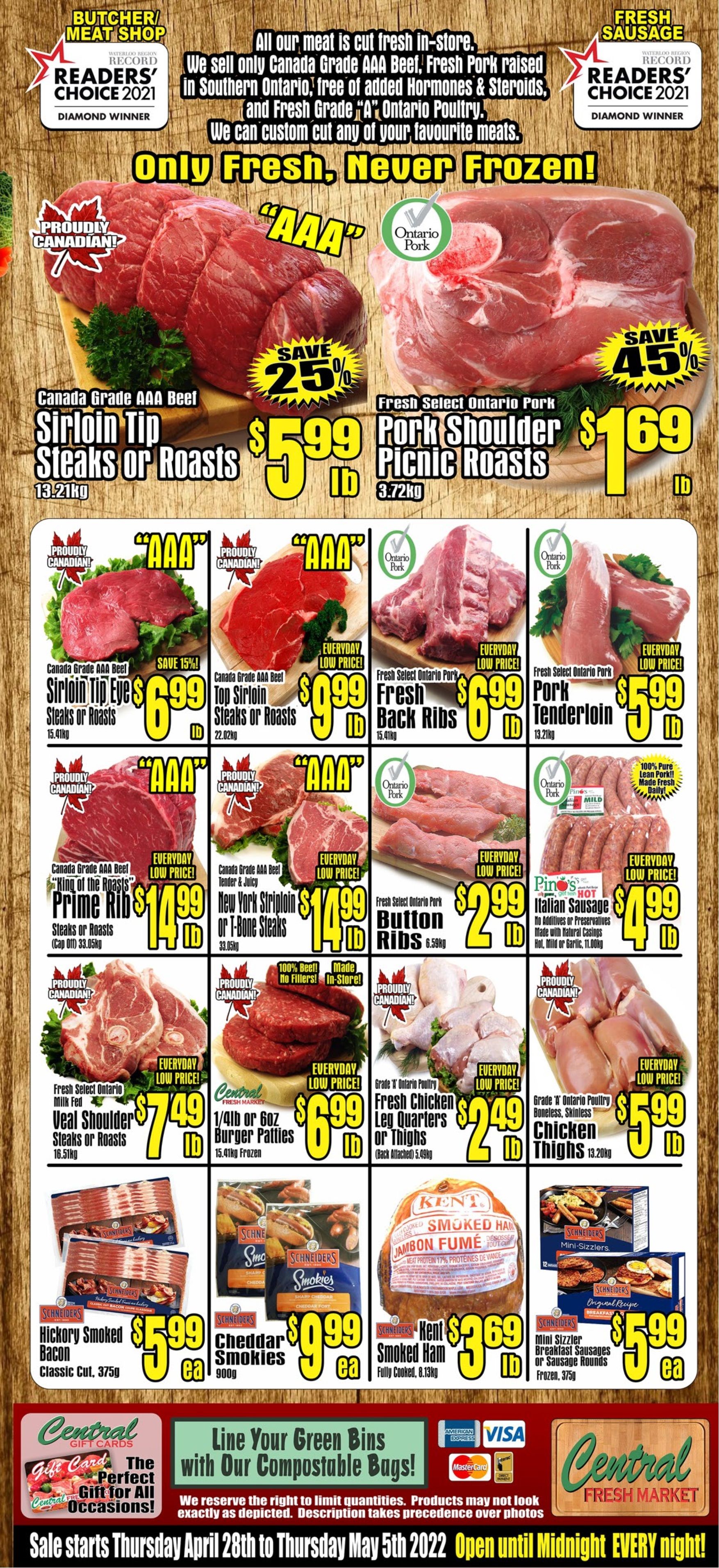 Central Fresh Market Flyer April 28 to May 5