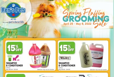 Ren's Pets Depot Spring Fluffing Grooming Sale Flyer April 25 to May 8