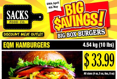 Sacks Food Co. Flyer April 28 to May 4