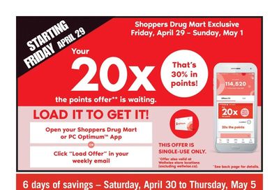 Shoppers Drug Mart (West) Flyer April 30 to May 5