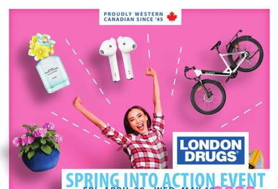 London Drugs Spring into Action Event Flyer April 29 to May 18