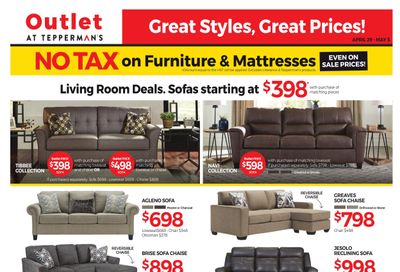 Outlet at Tepperman's Flyer April 29 to May 5