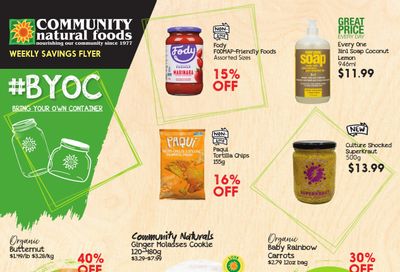 Community Natural Foods Flyer April 28 to May 4