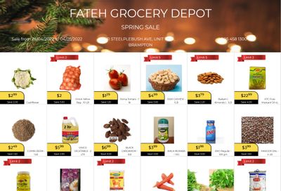 Fateh Grocery Depot Flyer April 28 to May 4