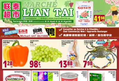Marche Lian Tai Flyer April 28 to May 4