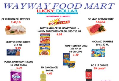 WayWay Food Mart Flyer April 28 to May 4