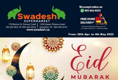 Swadesh Supermarket Flyer April 28 to May 4