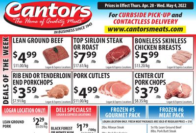 Cantor's Meats Flyer April 28 to May 4