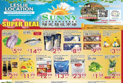 Sunny Supermarket (Leslie) Flyer April 29 to May 5
