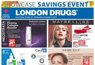 London Drugs Showcase Savings Event Flyer October 25 to November 6