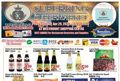 Superking Supermarket (London) Flyer April 29 to May 5