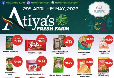 Atiya's Fresh Farm Flyer April 29 to May 1